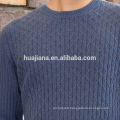 anti-pilling cashmere Man's cable knitting sweater